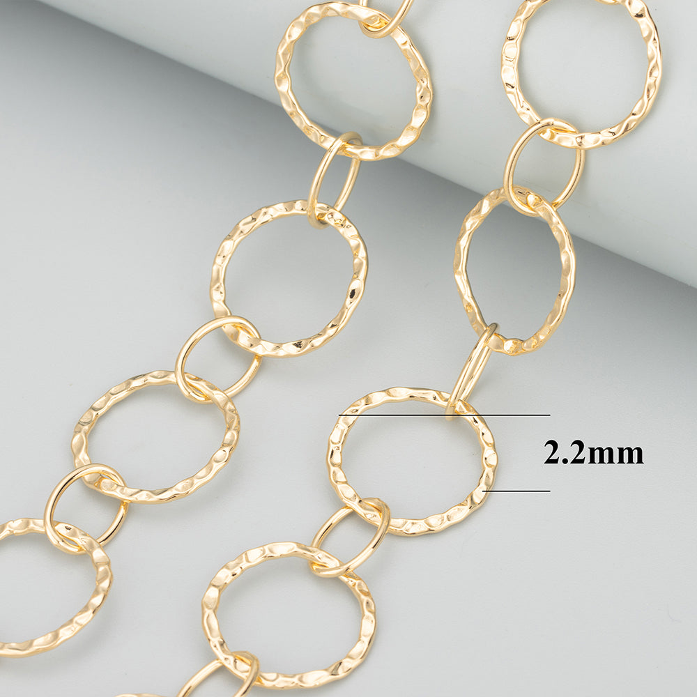 GUFEATHER C93,jewelry accessories,pass REACH,nickel free,18k gold plated,diy chain,jewelry making,diy bracelet necklace,1m/lot