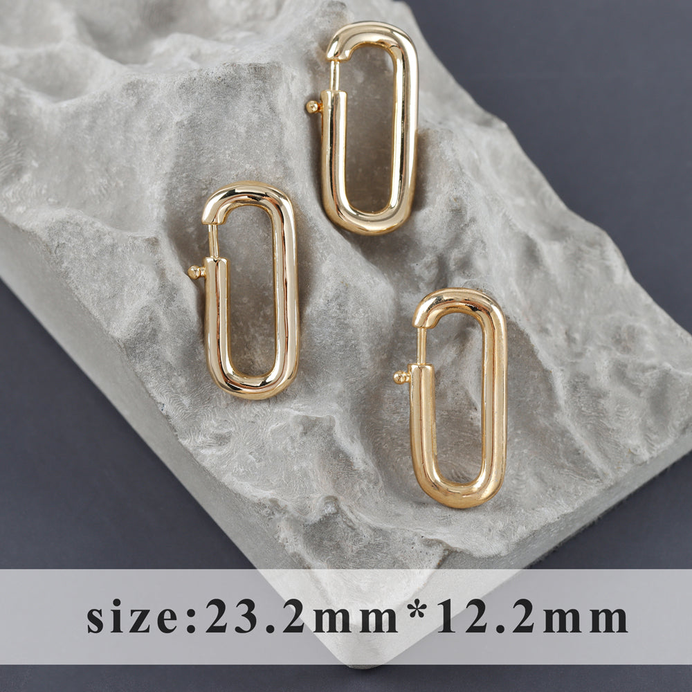 GUFEATHER M1109,jewelry accessories,clasp hooks,pass REACH,nickel free,18k gold rhodium plated,copper metal,connector,10pcs/lot