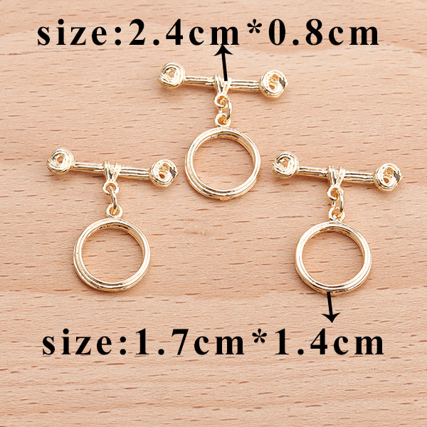GUFEATHER M738,jewelry accessories,ot clasp,18k gold plated,copper,pass REACH,nickel free,connector bracelet necklace,10pcs/lot