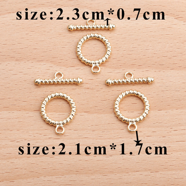 GUFEATHER M738,jewelry accessories,ot clasp,18k gold plated,copper,pass REACH,nickel free,connector bracelet necklace,10pcs/lot