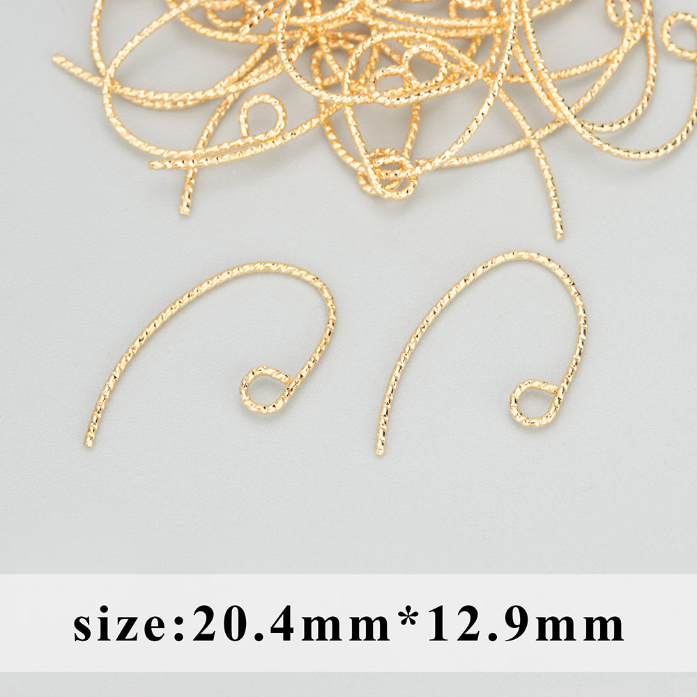 GUFEATHER MB65,jewelry accessories,hooks,nickel free,18k gold rhodium plated,copper,charms,diy earrings,jewelry making,50pcs/lot