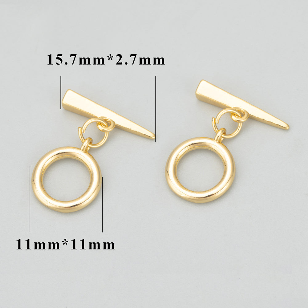 GUFEATHER MD10,jewelry accessories,18k gold rhodium plated,nickel free,copper,jewelry making,ot clasp,connector hooks,6pcs/lot