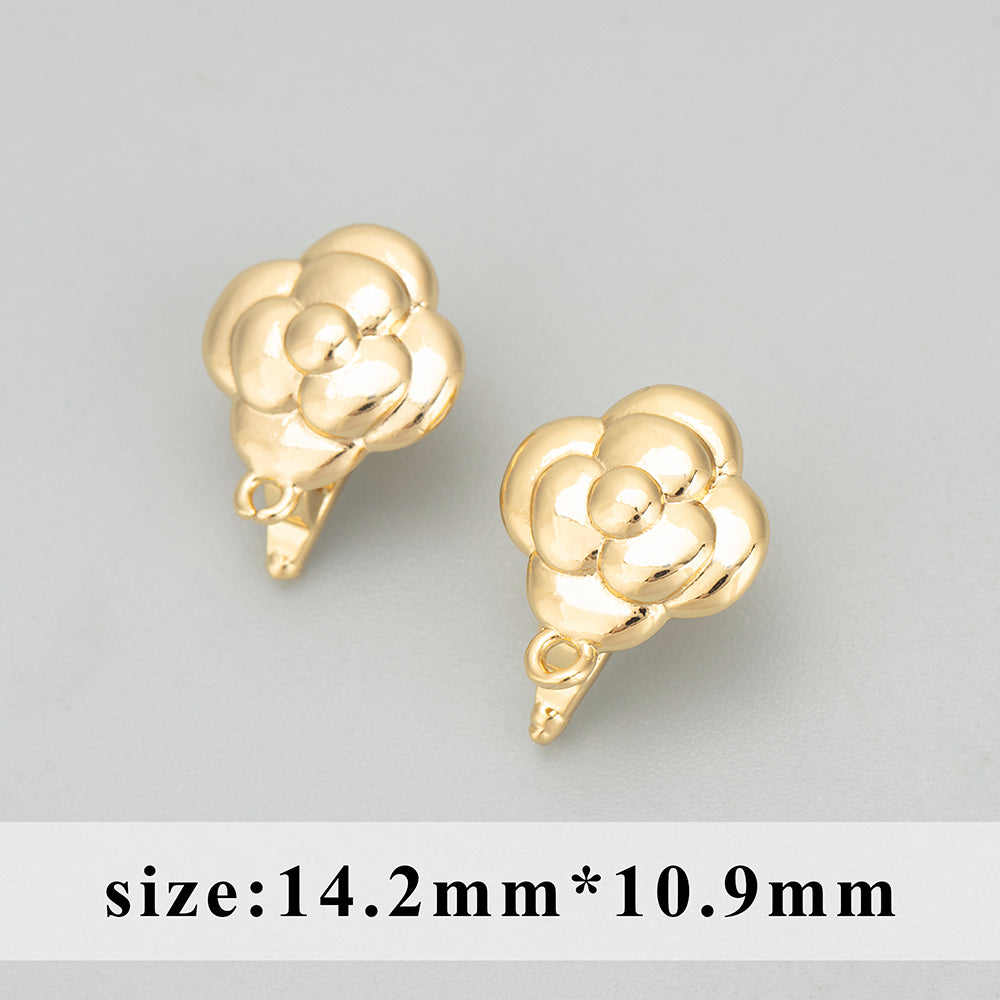 GUFEATHER MD31,jewelry accessories,18k gold rhodium plated,diy pendants,caps clasps hooks,connectors,jewelry making,6pcs/lot