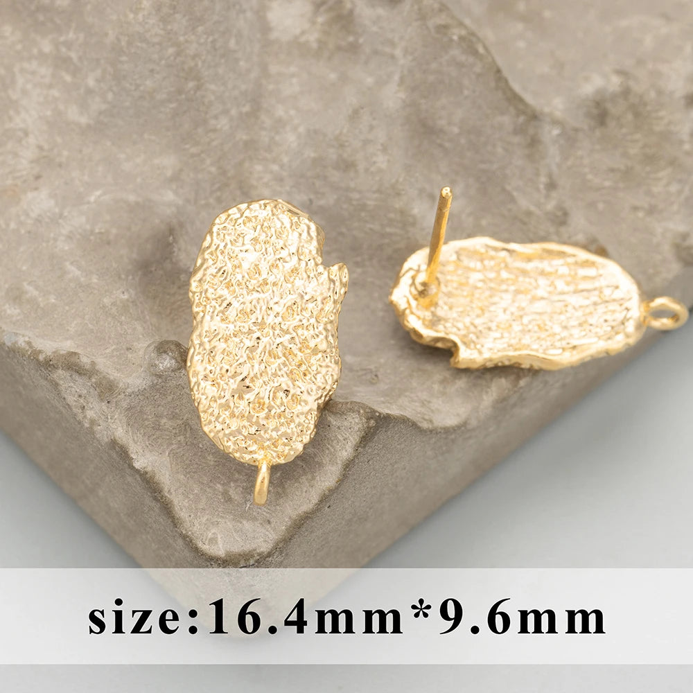 GUFEATHER MD33,jewelry accessories,18k gold rhodium plated,copper,hand made,charms,diy earrings,jewelry making,6pcs/lot