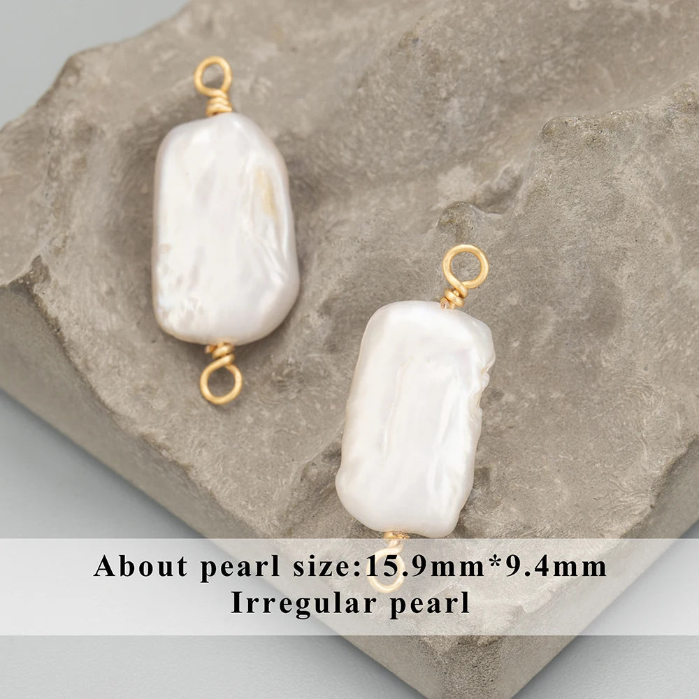 GUFEATHER MD23,jewelry accessories,hand made,high quality natural pearl,jewelry making,pearl connector,diy pendants,4pcs/lot