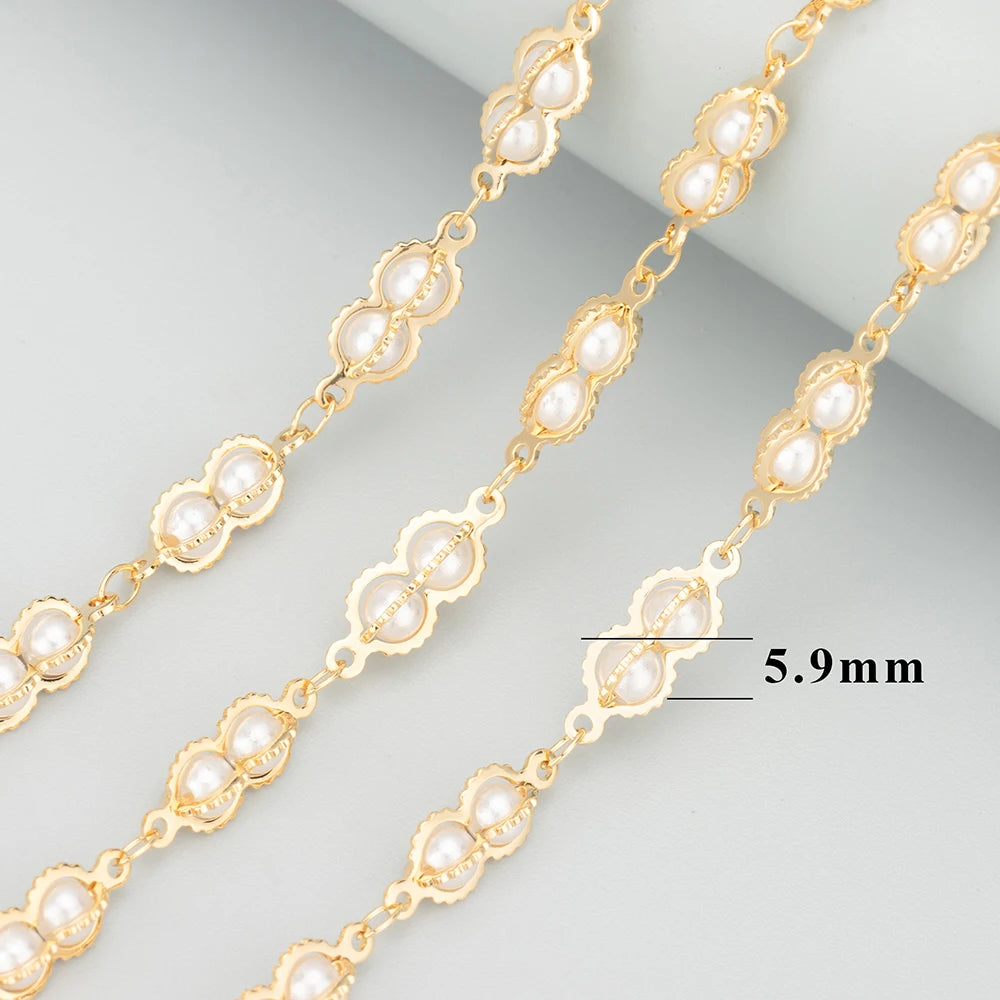 GUFEATHER C92,jewelry accessories,pass REACH,nickel free,18k gold plated,chain,pearl,diy bracelet necklace,jewelry making,1m/lot