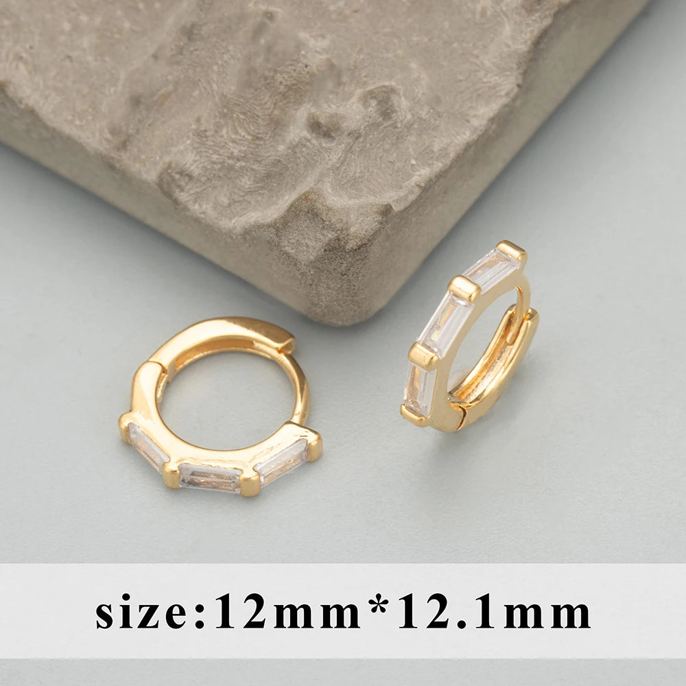 GUFEATHER MC83,earrings for women,18k gold rhodium plated,copper,charms,hoop ear buckle,fashion jewelry,drop earrings,6pcs/lot
