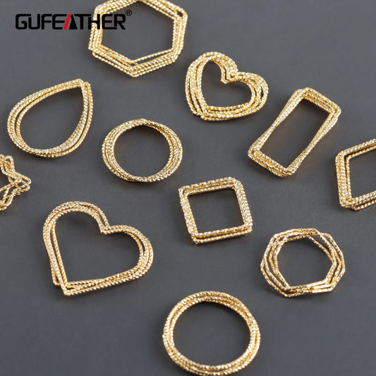 GUFEATHER MA22,jewelry accessories,pass REACH,nickel free,18k gold plated,copper,charms,diy earrings,jewelry makeing,10pcs/lot