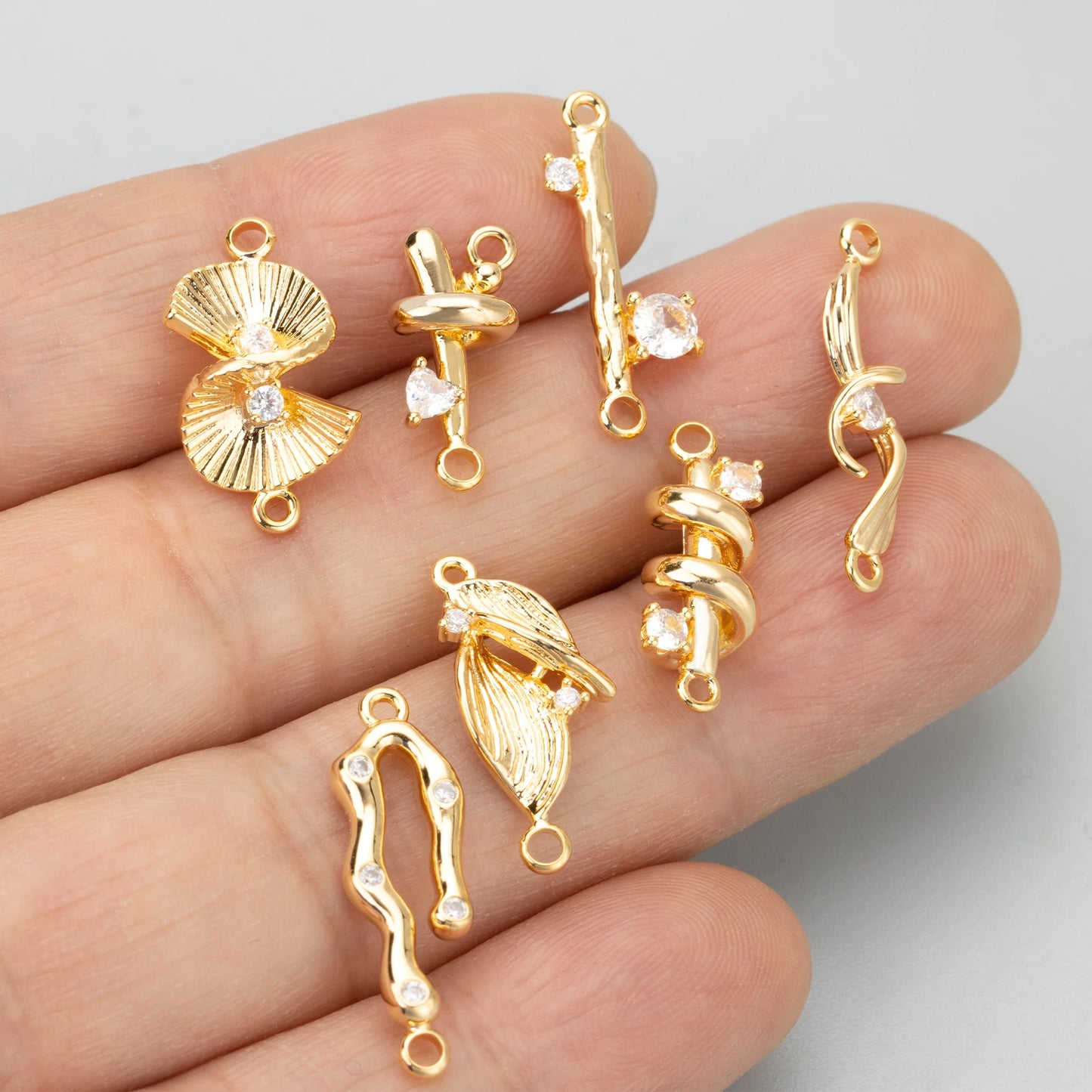 GUFEATHER ME40,jewelry accessories,18k gold rhodium plated,copper,zircons,hand made,charms,diy pendants,jewelry making,6pcs/lot