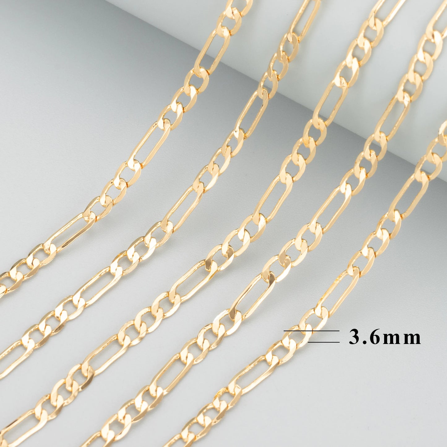 GUFEATHER C143,jewelry accessories,pass REACH,nickel free,diy chain,18k gold plate,diy bracelet necklace,jewelry making,3m/lot