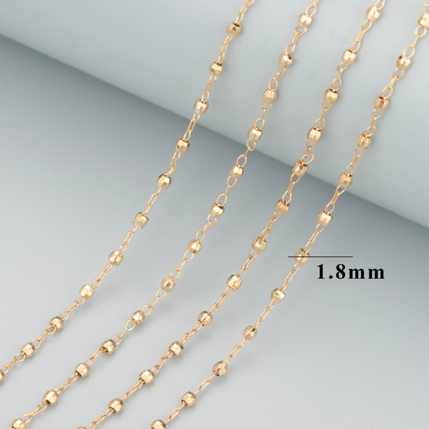 GUFEATHER C79,jewelry accessories,18k gold plated,copper,pearl,pass REACH,nickel free,diy chain necklace,jewelry making,1m/lot