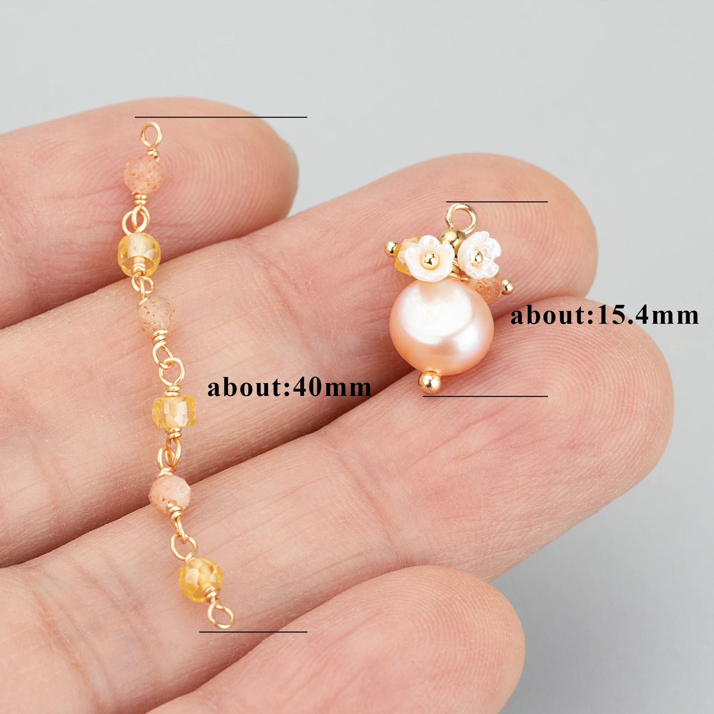GUFEATHER ME43,jewelry accessories,18k gold plated,copper,natural pearl,hand made,charms,jewelry making,diy pendants,2pcs/lot