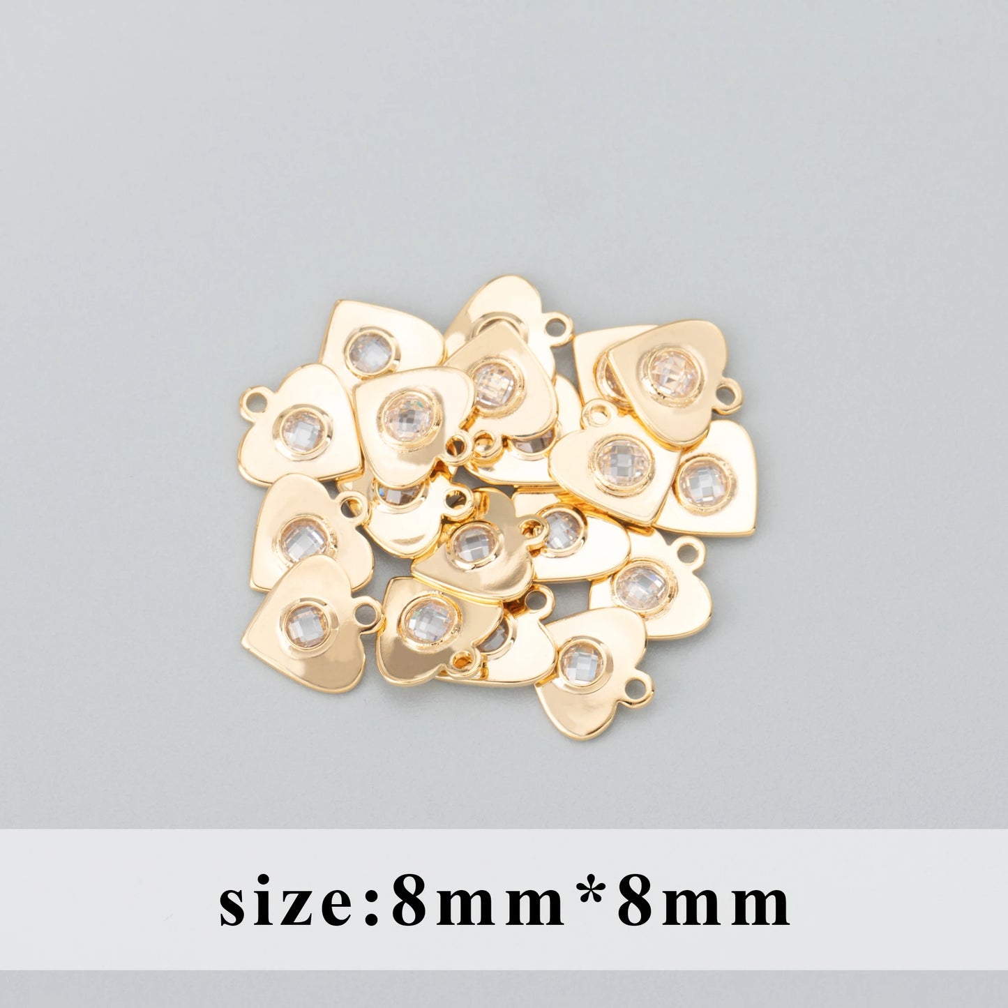 GUFEATHER M803,jewelry accessories,pass REACH,nickel free,18k gold rhodium plated,diy zircon pendants,diy earrings,20pcs/lot