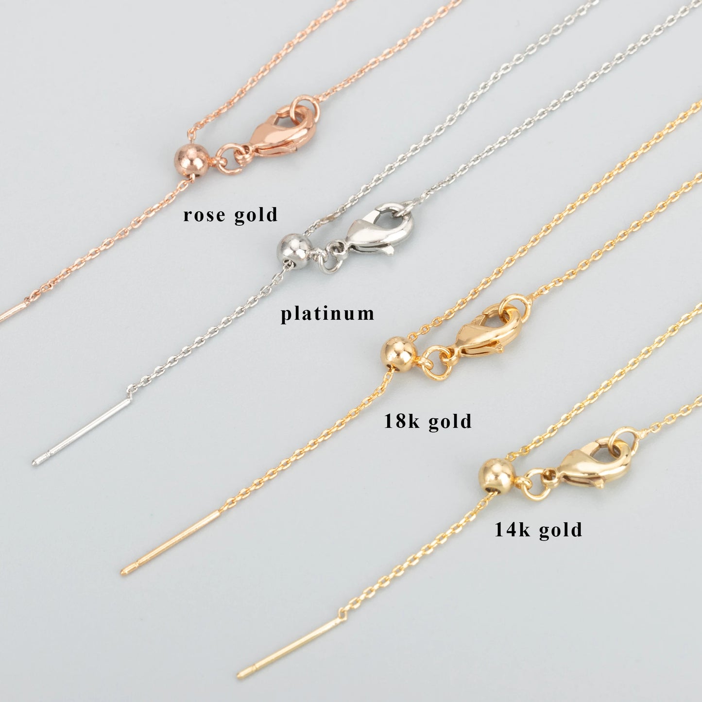 GUFEATHER MB25,fashion thin necklace,nickel free,18k gold rhodium plated,mash up necklace,long necklace diy chain,6pcs/lot