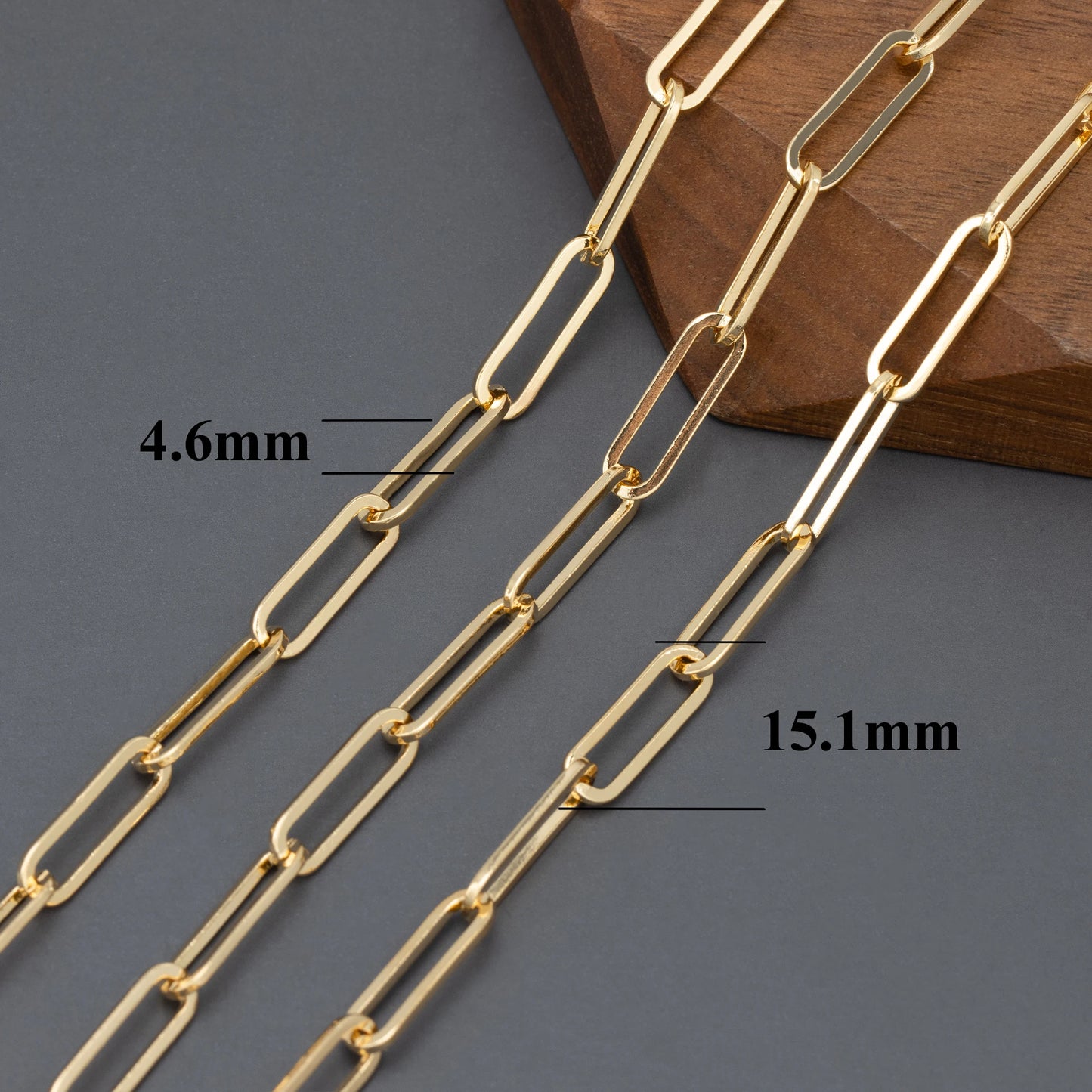 GUFEATHER C126,jewelry accessories,diy chain,pass REACH,nickel free,18k gold plated,jewelry making,diy bracelet necklace,1m/lot