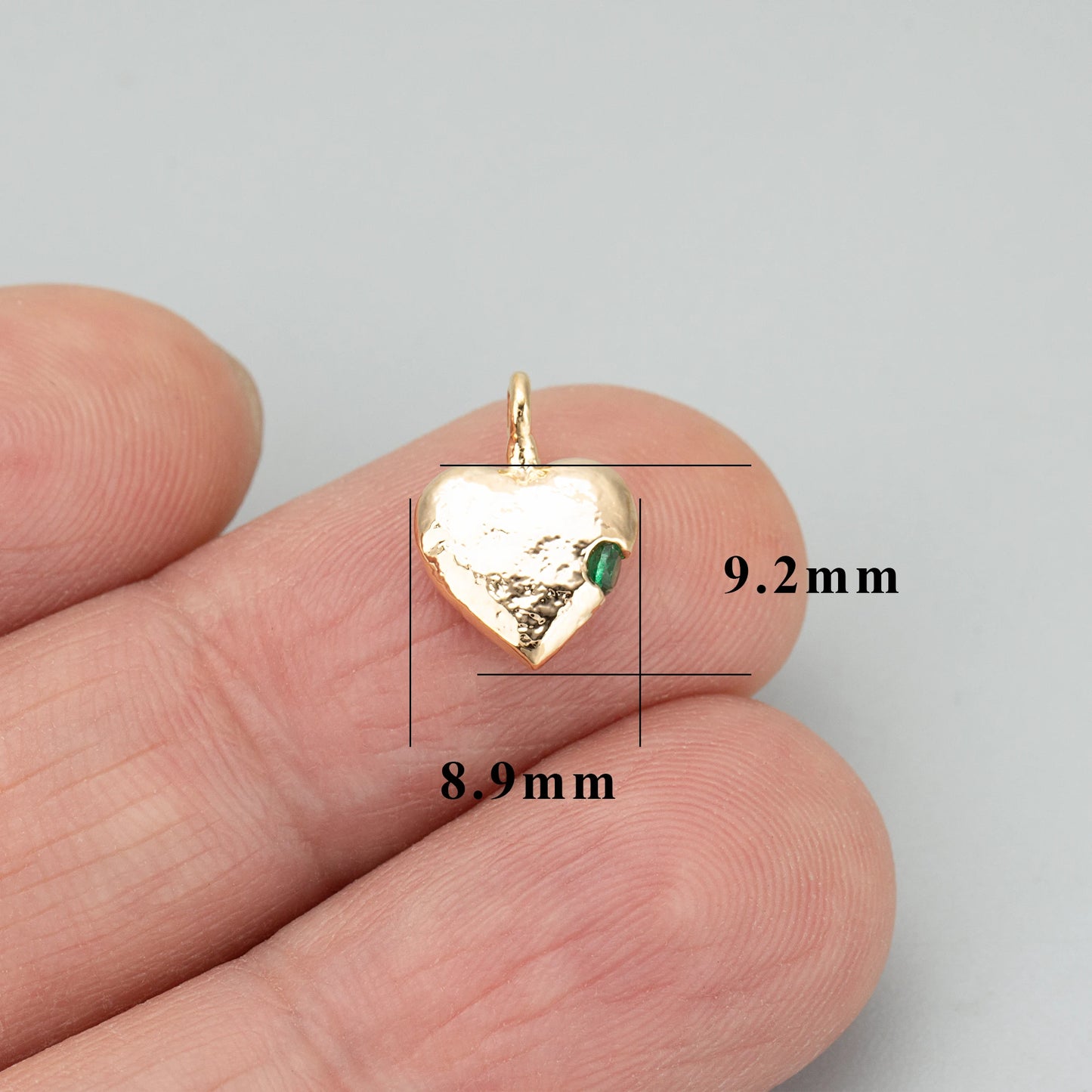 GUFEATHER ME44,jewelry accessories,18k gold rhodium plated,copper,heart shape,charms,diy pendants,jewelry making,6pcs/lot