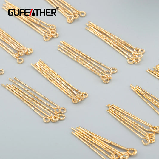GUFEATHER M815,jewelry accessories,pass REACH,nickel free,18k gold plated,charm,diy accessories,needle,jewelry making,50pcs/lot