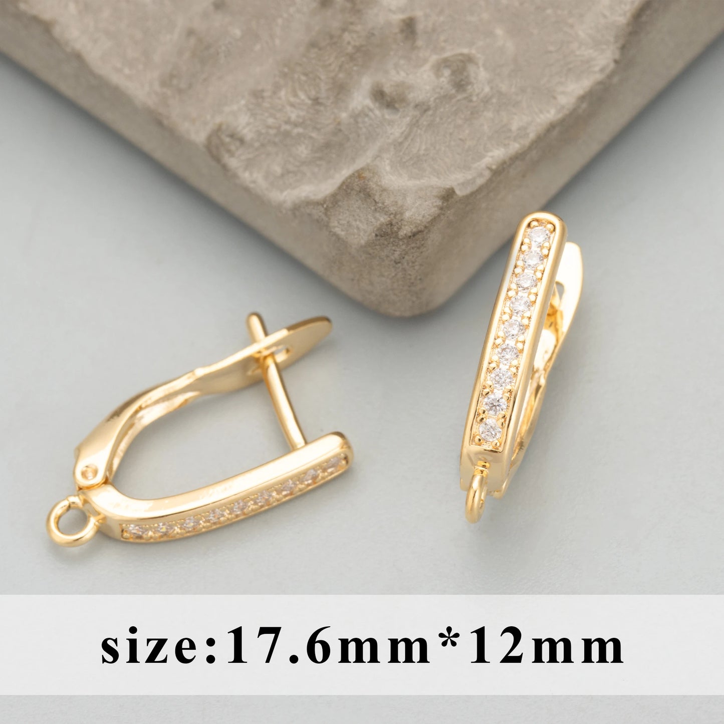 GUFEATHER MC85,jewelry accessories,18k gold rhodium plated,nickel free,copper,zircon,charms,clasp hooks,jewelry making,10pcs/lot