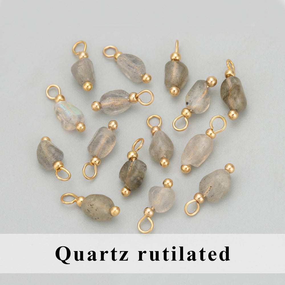 GUFEATHER C324S,jewelry accessories,natural stone,18k gold plated,copper,hand made,charms,diy pendants,jewelry making,20pcs/lot