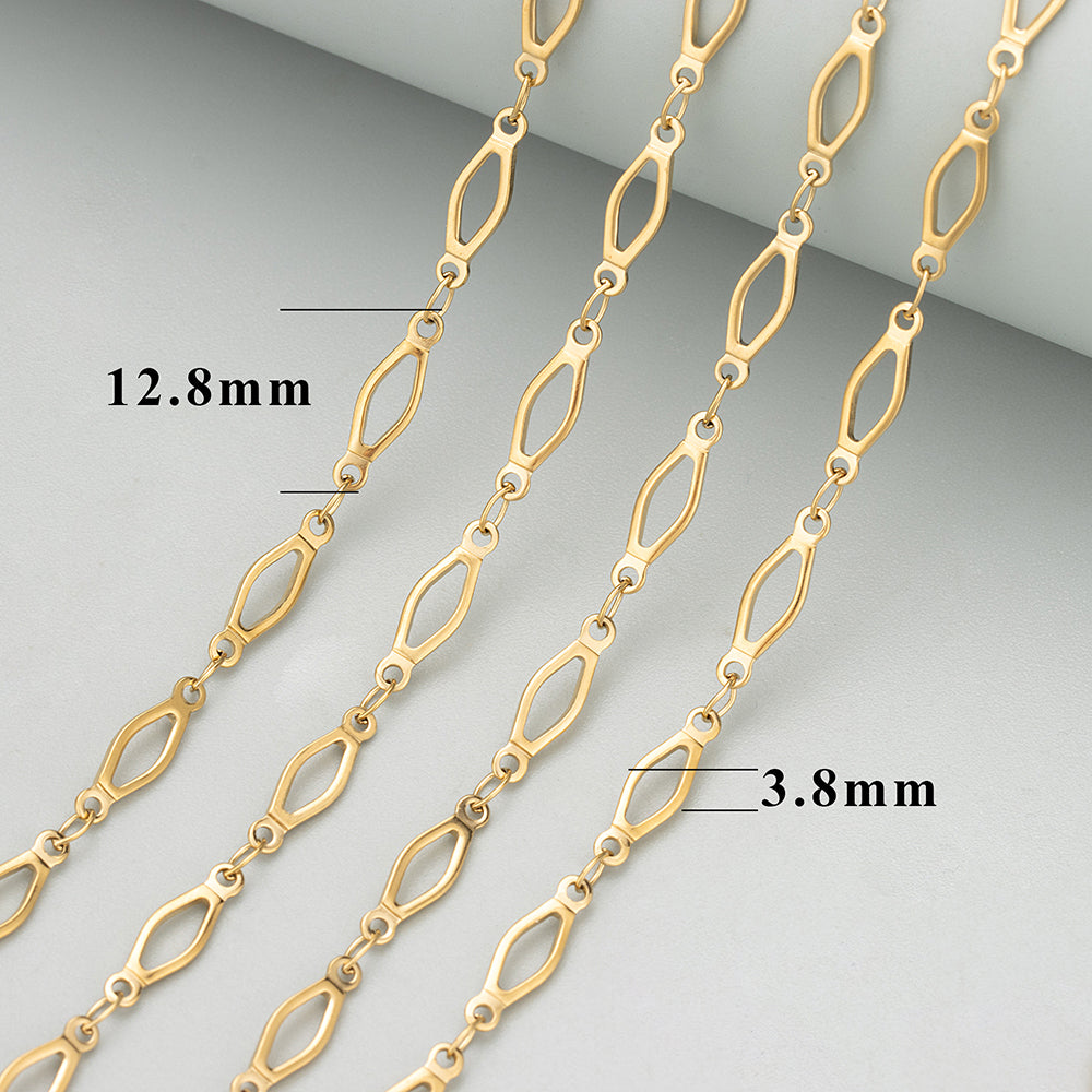 GUFEATHER C374,chain,316L stainless steel,nickel free,charms,hand made,jewelry making findings,diy bracelet necklace,1m/lot