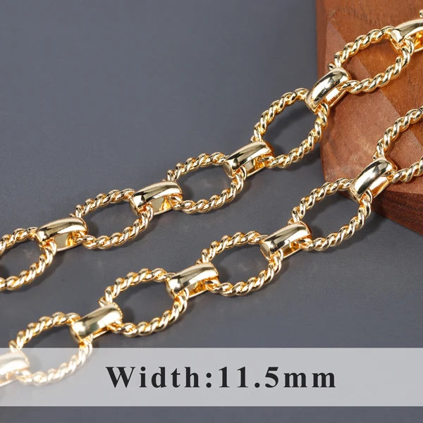 GUFEATHER C193,diy chain,pass REACH,nickel free,18k gold plated,copper,hand made,diy bracelet necklace,jewelry making,1m/lot