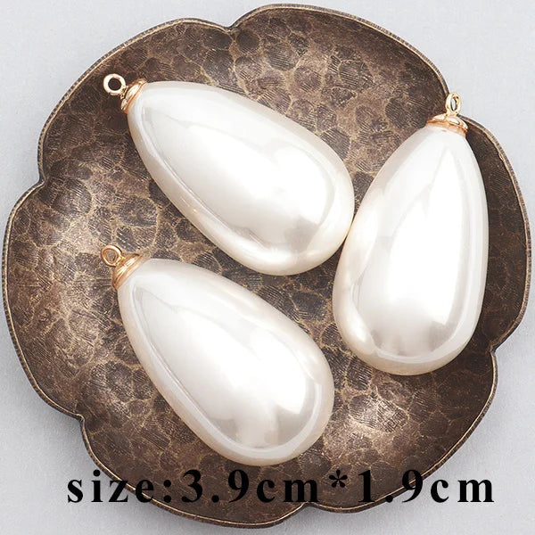 GUFEATHER M445,jewelry accessories,jump ring,plastic pearl pendant,hand made,diy earrings necklace,jewelry making,10pcs/lot