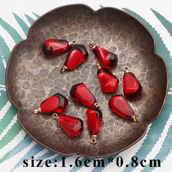 GUFEATHER M789,jewelry accessories,resin pendants,jump ring,grape peach pomegranate shape,diy earring,jewelry making,10pcs/lot
