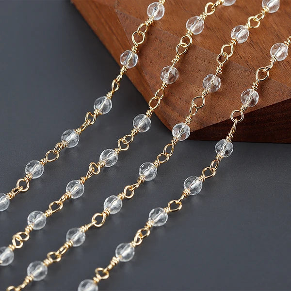 GUFEATHER C188,diy chain,pass REACH,nickel free,18k gold plated,copper,natural stone,diy bracelet necklace,jewelry making,1m/lot
