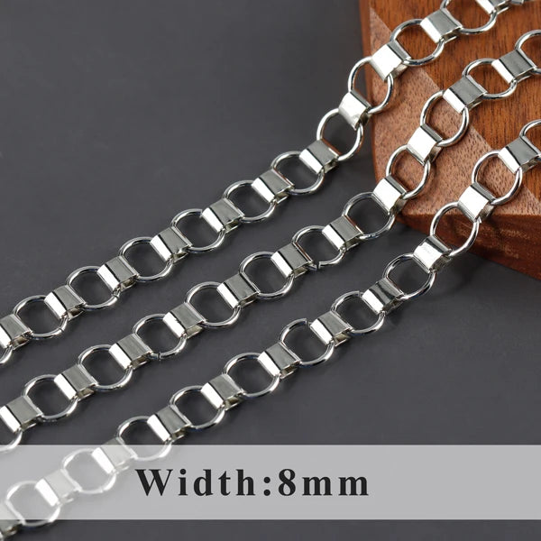 GUFEATHER C205,diy chain,pass REACH,nickel free,18k gold rhodium plated,copper,charm,jewelry making,diy bracelet necklace,1m/lot