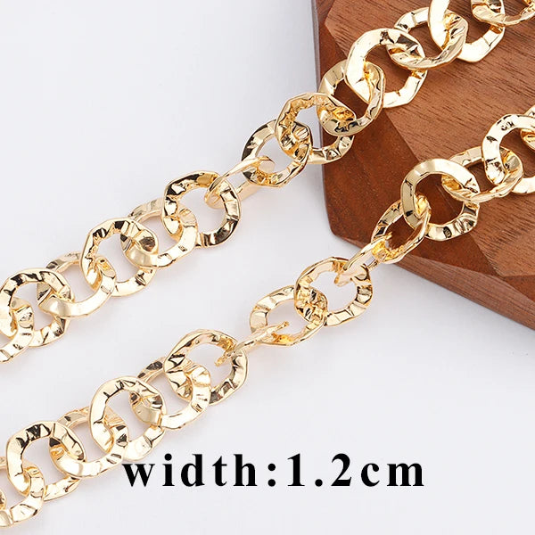 GUFEATHER C93, accesorios de joyería, pass REACH, sin níquel, chapado en oro de 18 k, cadena diy, fabricación de joyas, collar de pulsera diy, 1 m/lote 