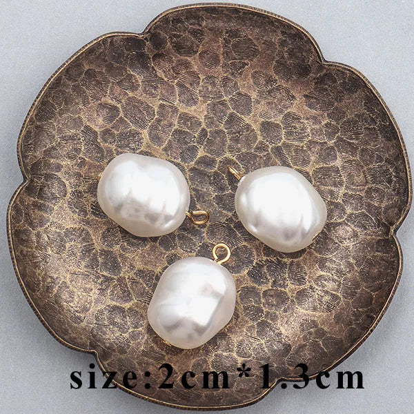 GUFEATHER M445,jewelry accessories,jump ring,plastic pearl pendant,hand made,diy earrings necklace,jewelry making,10pcs/lot