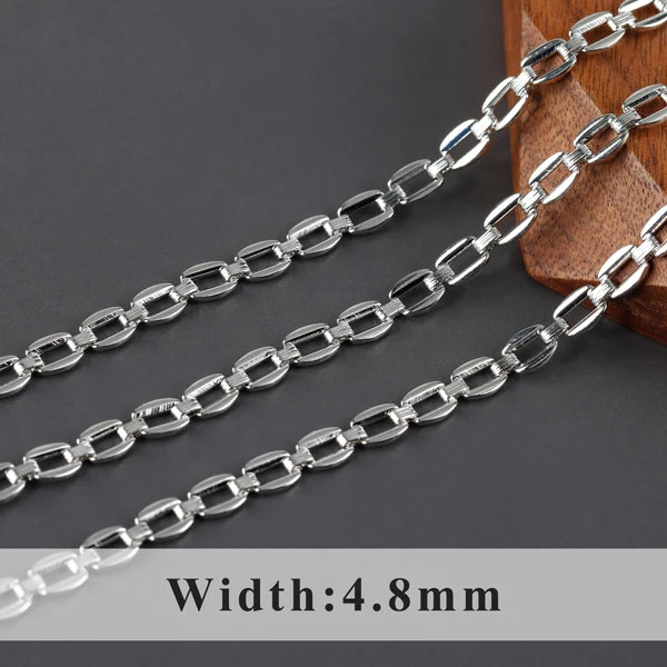 GUFEATHER C205,diy chain,pass REACH,nickel free,18k gold rhodium plated,copper,charm,jewelry making,diy bracelet necklace,1m/lot