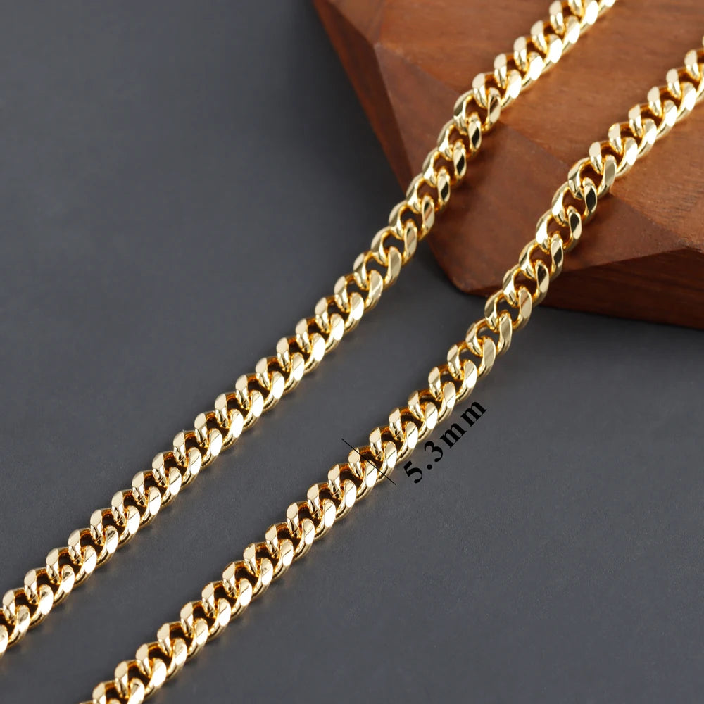GUFEATHER C155,diy chain,18k gold rhodium plated,copper,pass REACH,nickel free,diy bracelet necklace,jewelry making,1m/lot