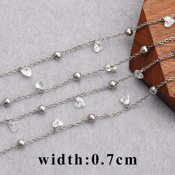 GUFEATHER C147,jewelry accessories,diy chain,stainless steel,natural stone,hand made,diy bracelet necklace,jewelry making,1m/lot