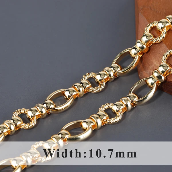 GUFEATHER C193,diy chain,pass REACH,nickel free,18k gold plated,copper,hand made,diy bracelet necklace,jewelry making,1m/lot
