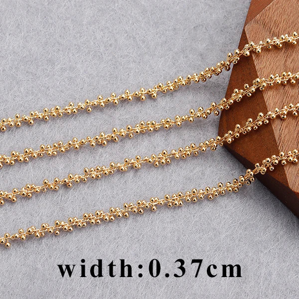 GUFEATHER C157,diy chain,18k gold rhodium plated,copper metal,pass REACH,nickel free,diy bracelet necklace,jewelry making,1m/lot