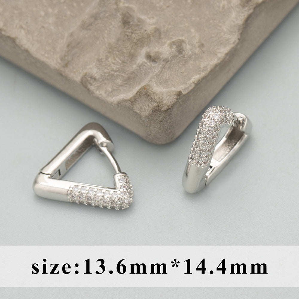 GUFEATHER MC83, boucles d'oreilles pour femmes, plaqué rhodium or 18 carats, cuivre, breloques, boucle d'oreille créole, bijoux fantaisie, boucles d'oreilles pendantes, 6 pièces/lot 