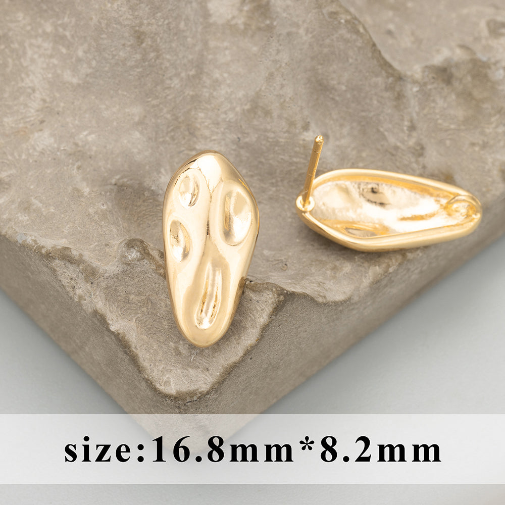 GUFEATHER MD33, accessoires de bijoux, plaqué rhodium or 18 carats, cuivre, fait à la main, breloques, boucles d'oreilles à faire soi-même, fabrication de bijoux, 6 pièces/lot 