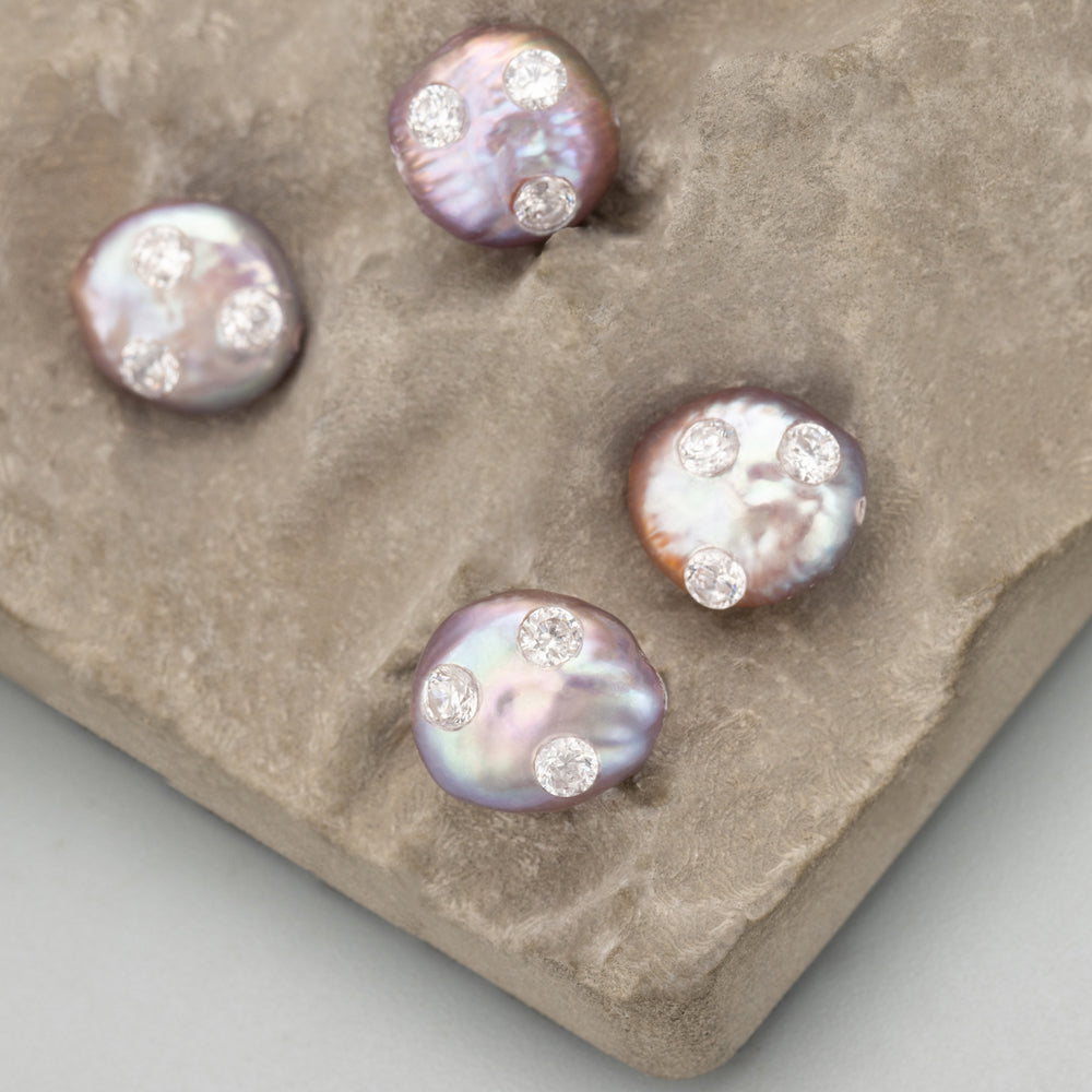 GUFEATHER ME01, perla natural, accesorios de joyería, hecho a mano, perla con circonitas, dijes, colgantes diy, fabricación de joyas, 2 unids/lote 