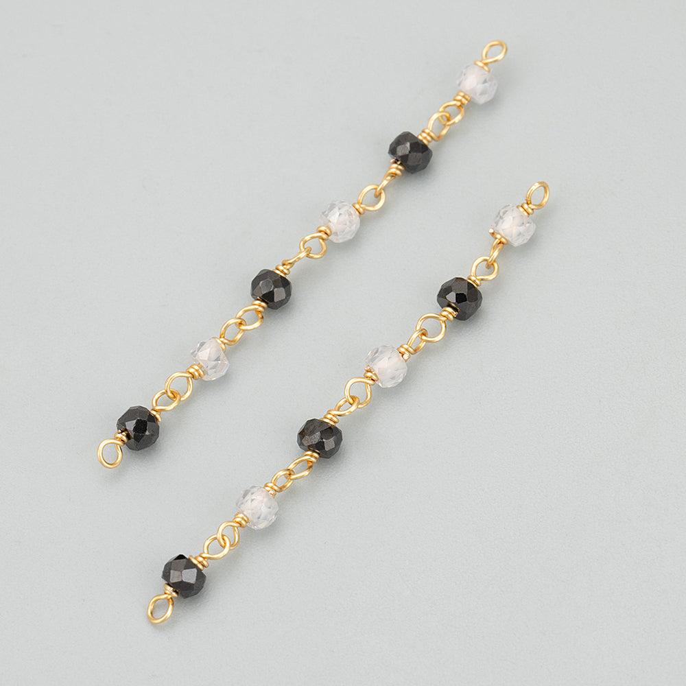 GUFEATHER ME43, accesorios de joyería, chapado en oro de 18 k, cobre, perla natural, hecho a mano, dijes, fabricación de joyas, colgantes diy, 2 unids/lote 