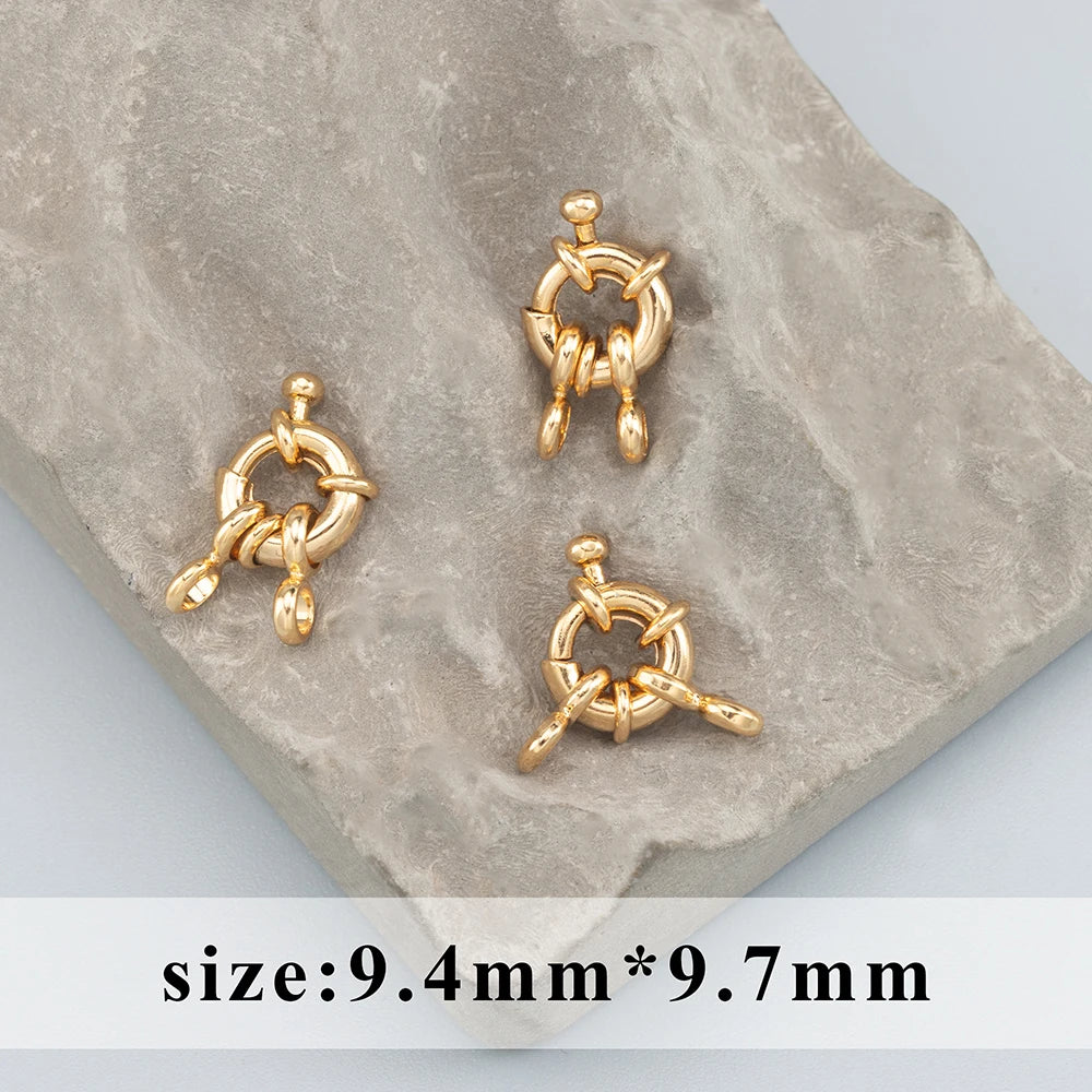 GUFEATHER M992,jewelry accessories,pass REACH,nickel free,18k gold rhodium plated,copper,clasp hooks,jewelry making,10pcs/lot