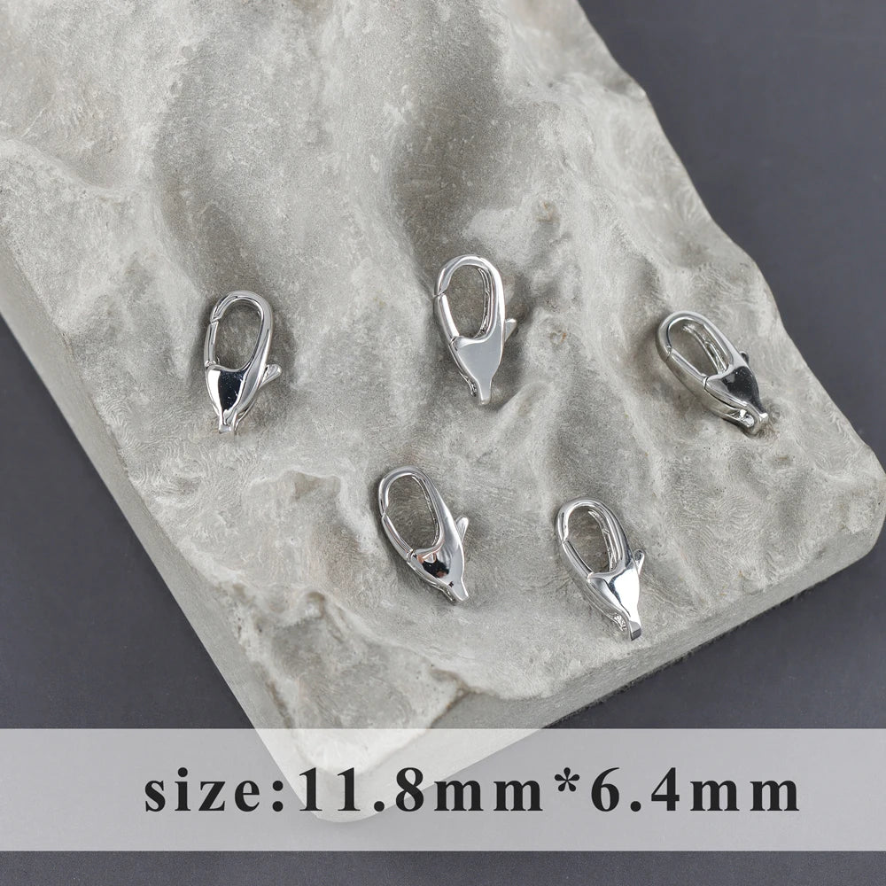 GUFEATHER M1108,jewelry accessories,lobster clasp,pass REACH,nickel free,18k gold rhodium plated,copper,diy hooks,10pcs/lot