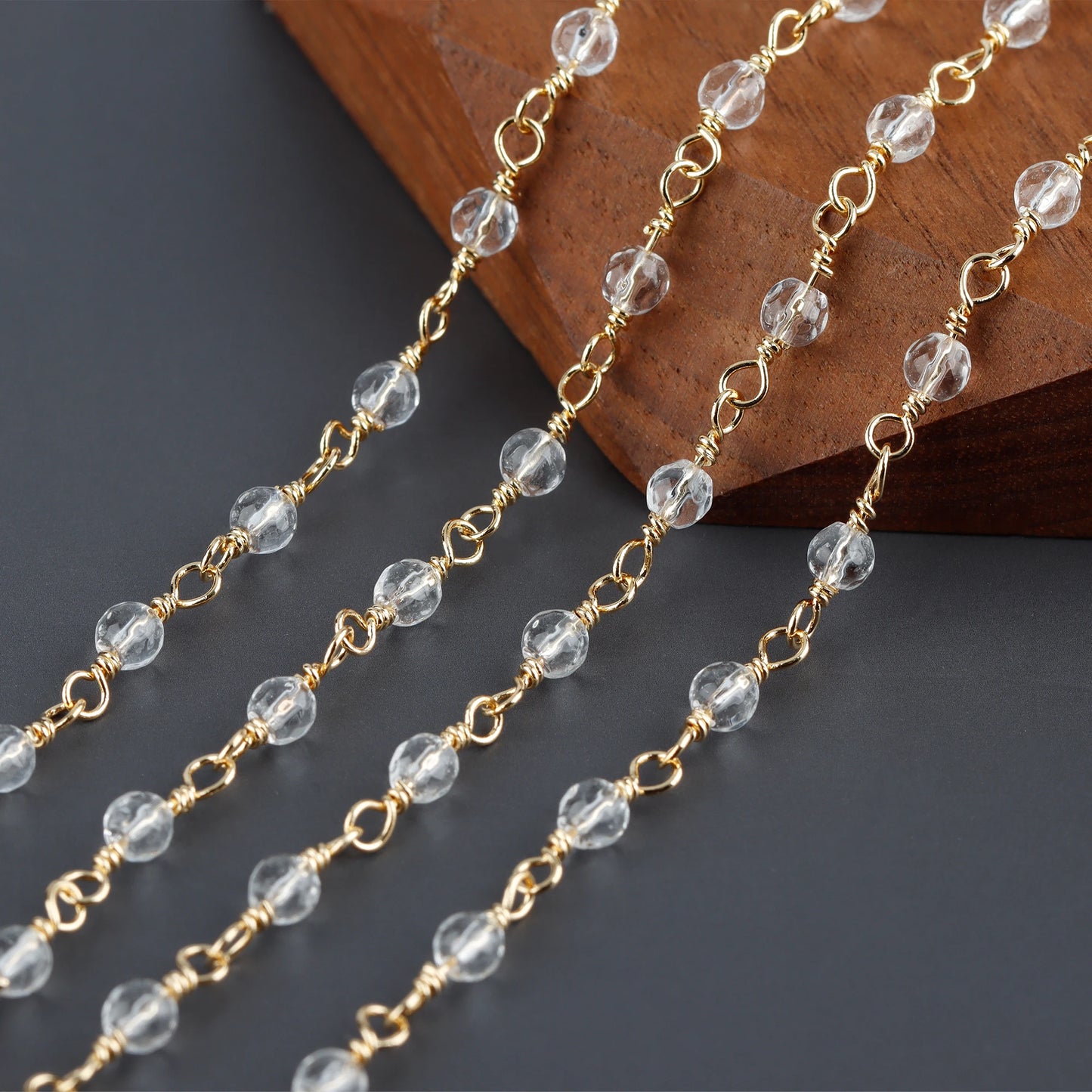 GUFEATHER C188,diy chain,pass REACH,nickel free,18k gold plated,copper,natural stone,diy bracelet necklace,jewelry making,1m/lot