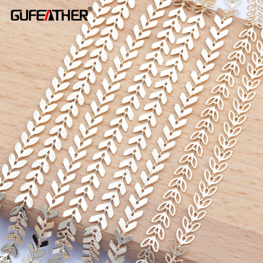 GUFEATHER C96,jewelry accessories,pass REACH,nickel free,18k gold plated,diy chain,jewelry making,diy bracelet necklace,1m/lot