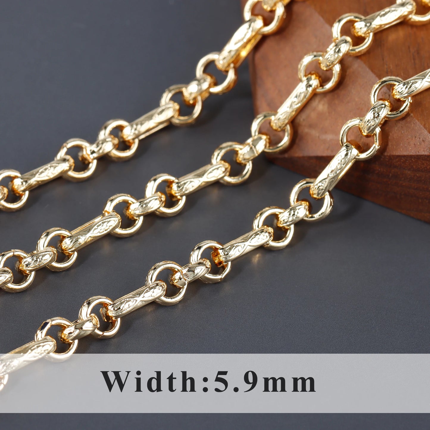 GUFEATHER C191,diy chain,pass REACH,nickel free,18k gold plated,copper metal,charms,diy bracelet necklace,jewelry making,1m/lot