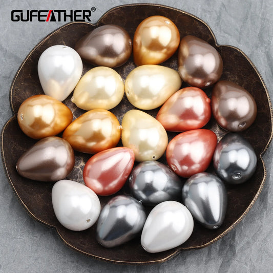 GUFEATHER M584, accessoires de bijoux, accessoires de perles, perle de bricolage, fait à la main, résultats de fabrication de bijoux, breloques, pendentifs de bricolage, 10 pièces/lot 
