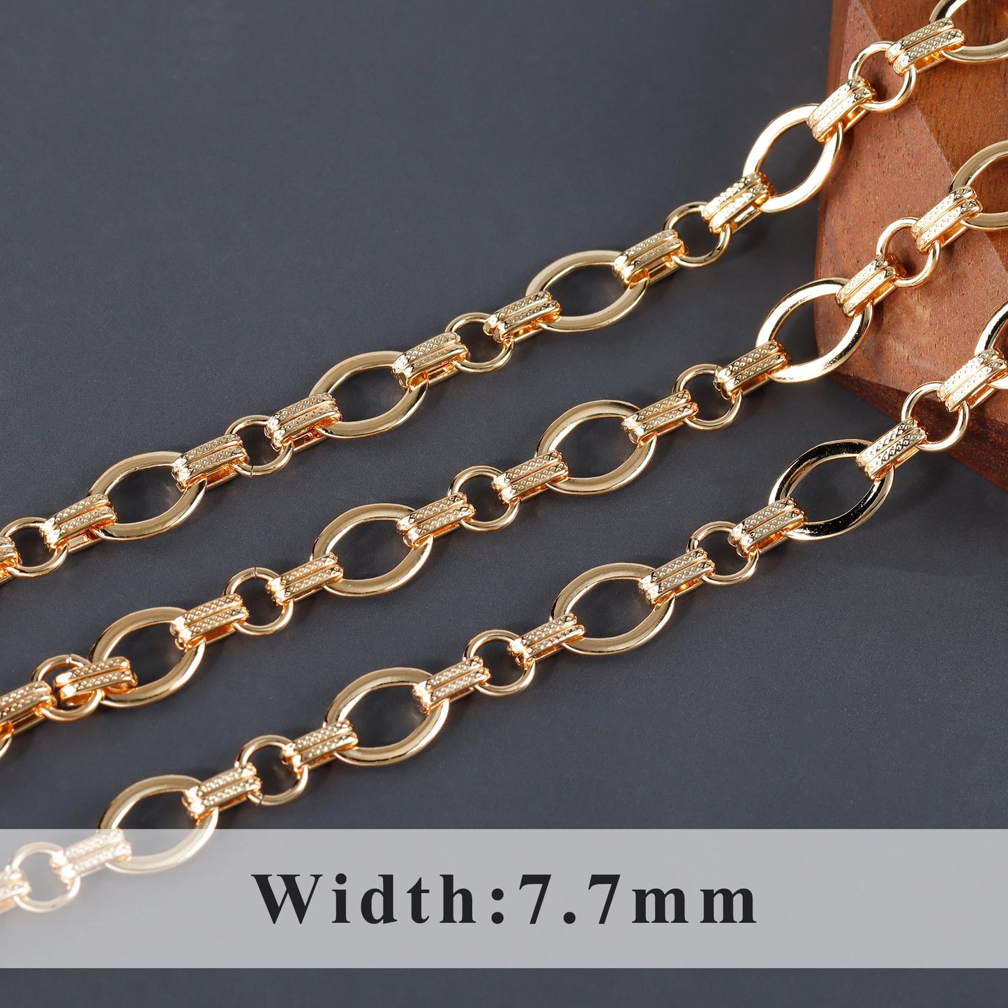GUFEATHER C202,diy chain,pass REACH,nickel free,18k gold plated,copper,diy bracelet necklace,hand made,jewelry making,1m/lot