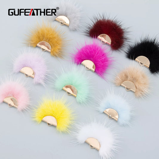 GUFEATHER L199,tassels,real fur mink,jewelry accessories,handmade,earrings accessories,jewelry making,diy earrings,10pcs/lot