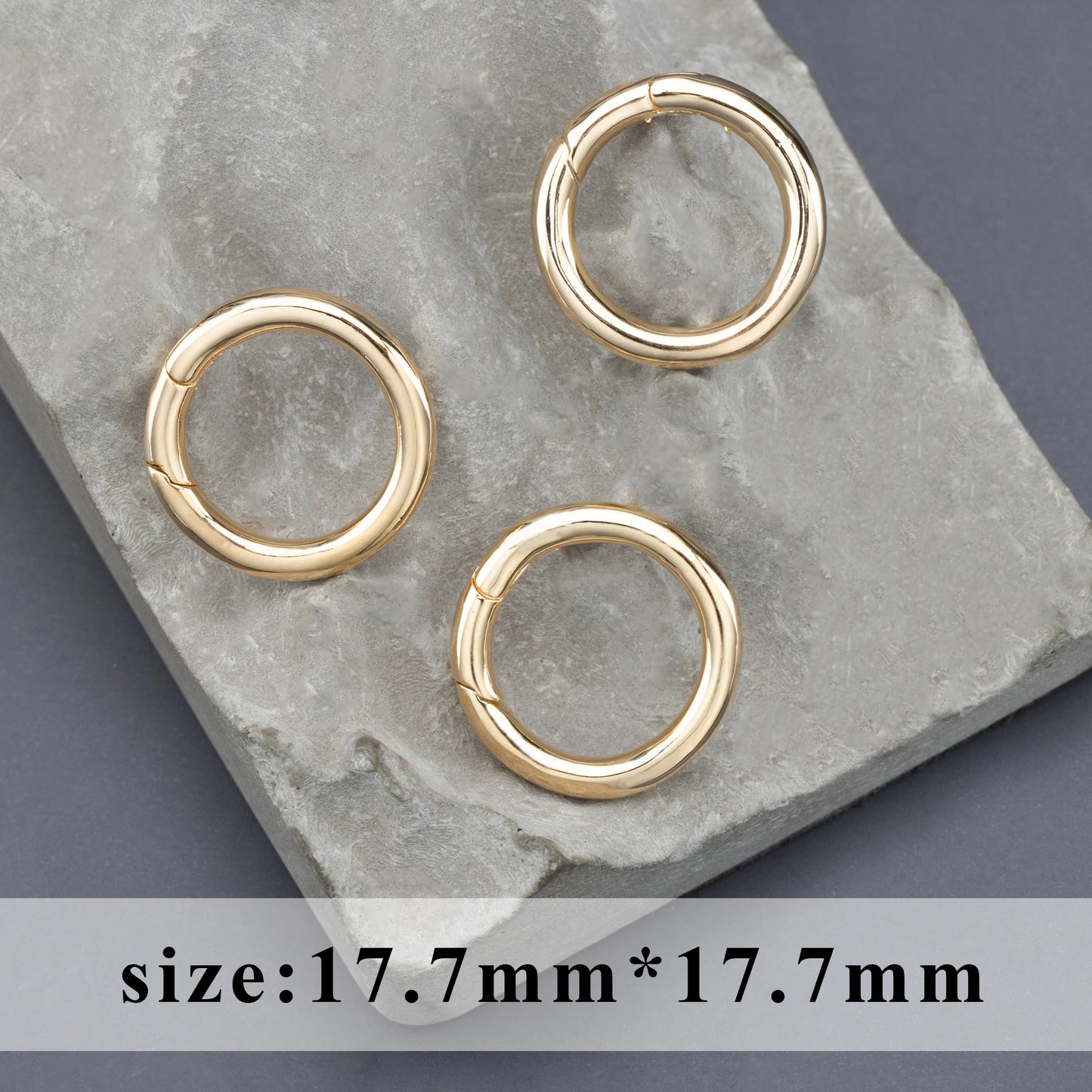 GUFEATHER MA83, accesorios de joyería, sin níquel, chapado en oro de 18 k, cobre, ganchos, fabricación de joyas, cierre de collar de pulsera, 10 unids/lote 