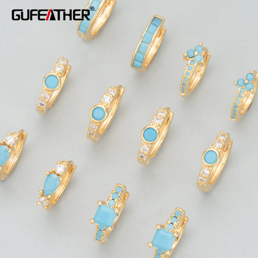 GUFEATHER MC82,earrings for women,18k gold rhodium plated,copper,fashion jewelry,charms,drop earrings,hoop ear buckle,6pcs/lot